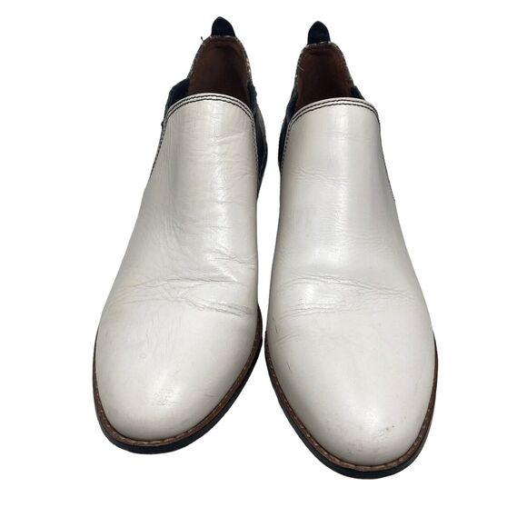 Coach Devin Leather and Snake Print Booties Womens 10B White - Picture 10 of 12